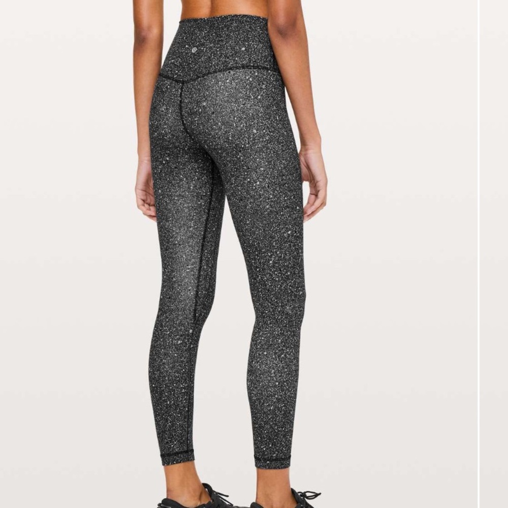 Lululemon Align Printed Splatter Athletic Yoga Leggings Size 4 Athleisure - Picture 3 of 7